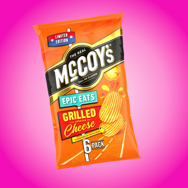 Multi Pack McCoys Epic Eats Grilled American Cheese 6 x 25g