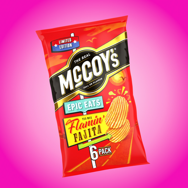 Multi Pack McCoys Epic Eats Flamin Fajita 6 x 25g