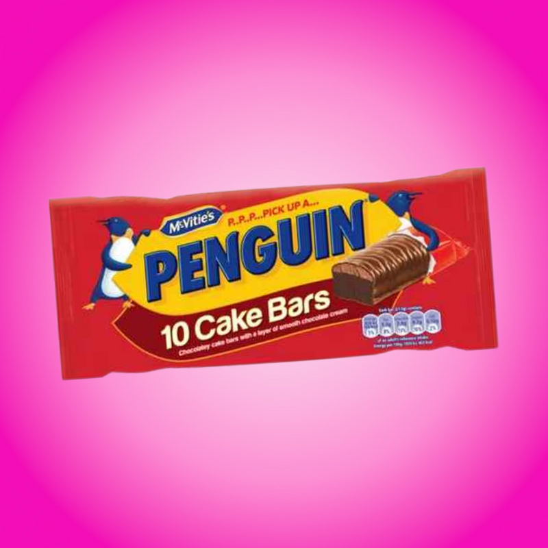 Multi Pack 10 Penguin Cake Bars