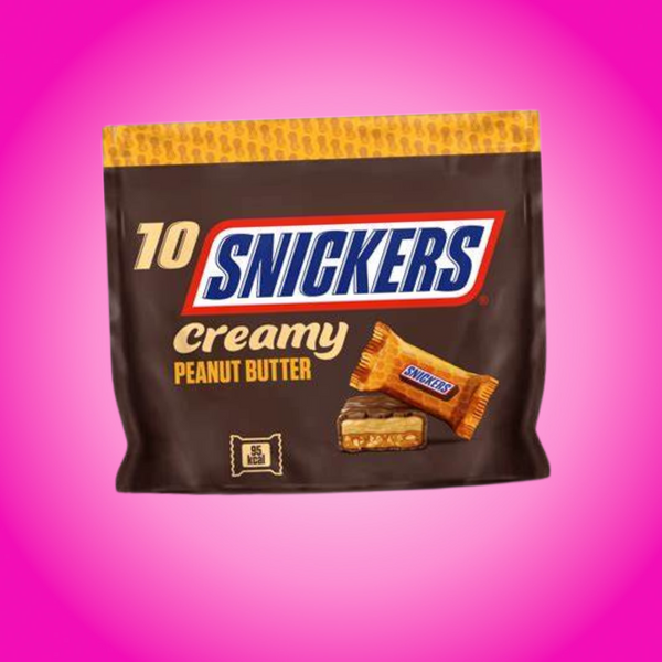 Share Bag 10 Pack Snickers Creamy Peanut Butter