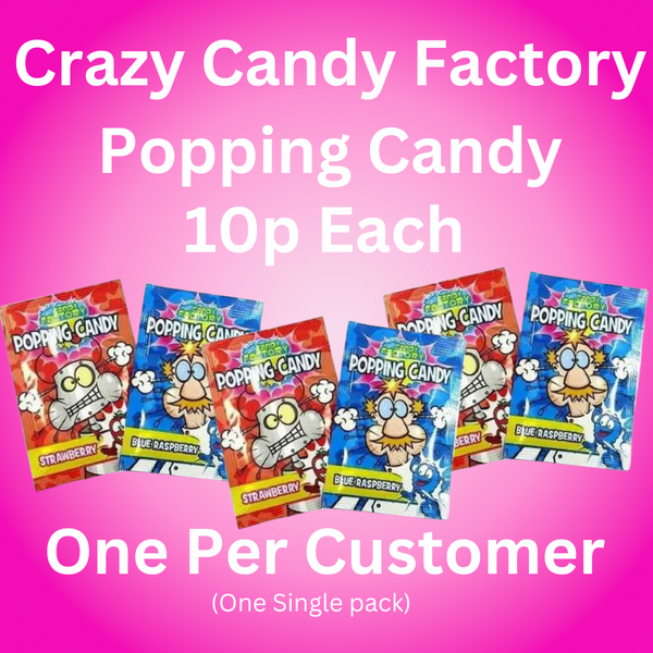 Crazy Candy Factory Poppin Candy (1 per customer)