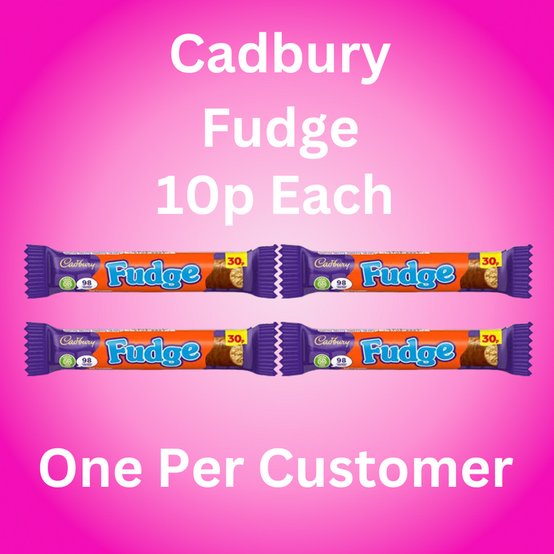 Cadbury Fudge Bar (1 per customer)