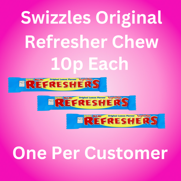 Swizzles Original Refresher Chew Bar (1 per customer)