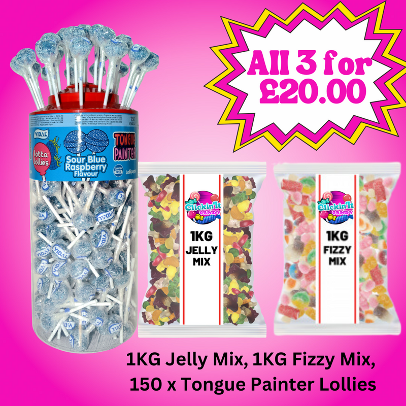 2KG Jelly Mix & Fizzy Mix + 150 Vidal Loads of Lollies