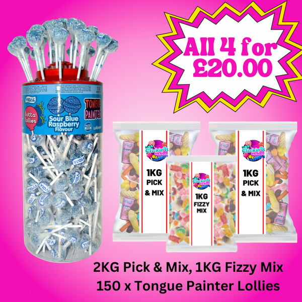 2KG Pick & Mix, 1KG Fizzy Mix + 150 Vidal Loads of Lollies