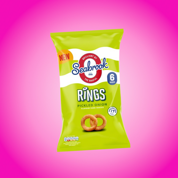 Multi Pack Seabrook Pickled Onion Rings 5 x 16g