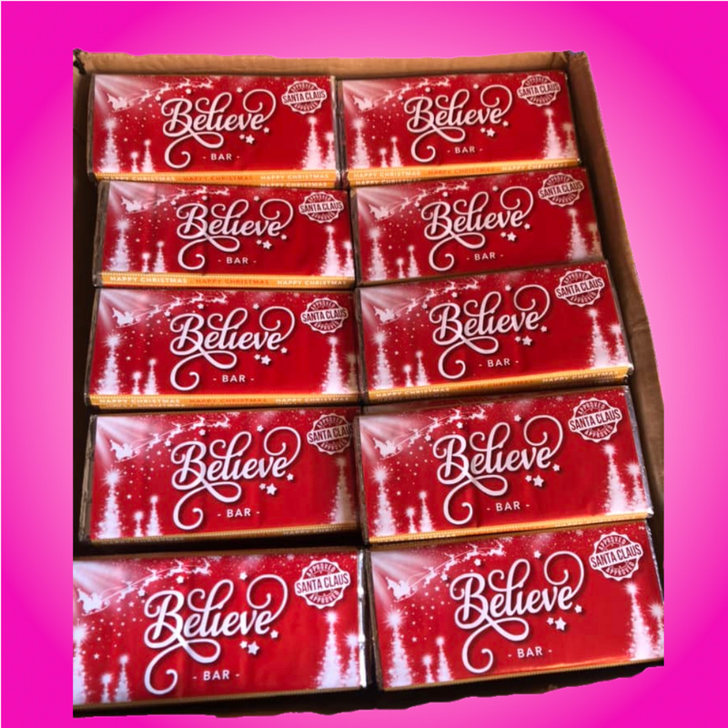 Christmas Believe Bar 100g Milk Chocolate 2 for £1.00