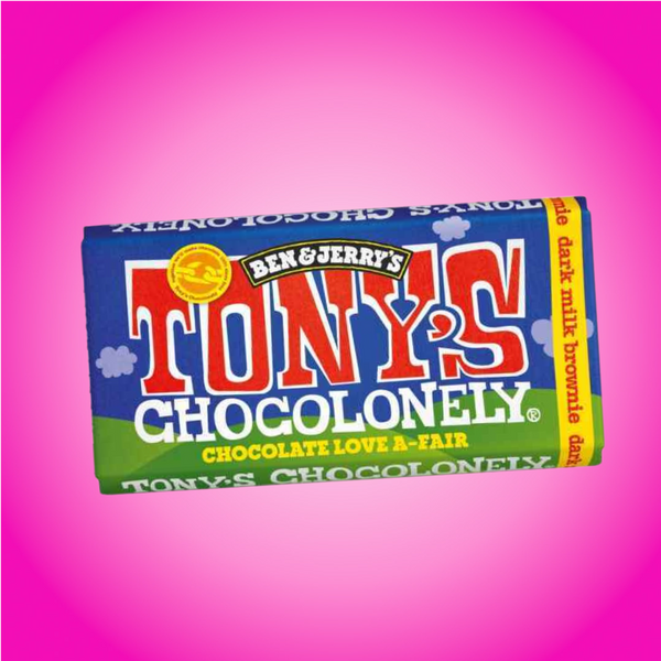 Tony's Chocolonely Dark Milk Chocolate Bar With Brownie Pieces