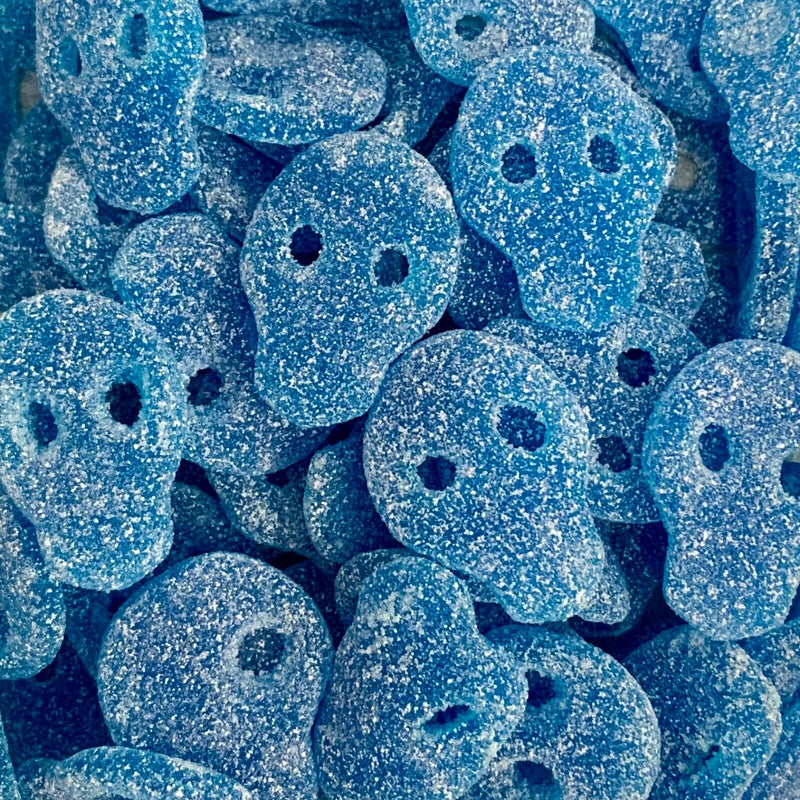 Groovy Sweets Pick N Mix Grab Bag - Fizzy Blue Raspberry Skulls 250g